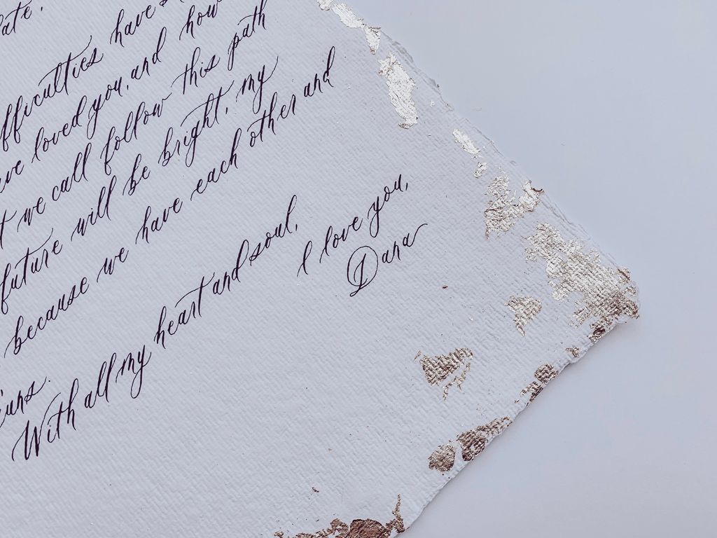 Love Letter on 12x18in.