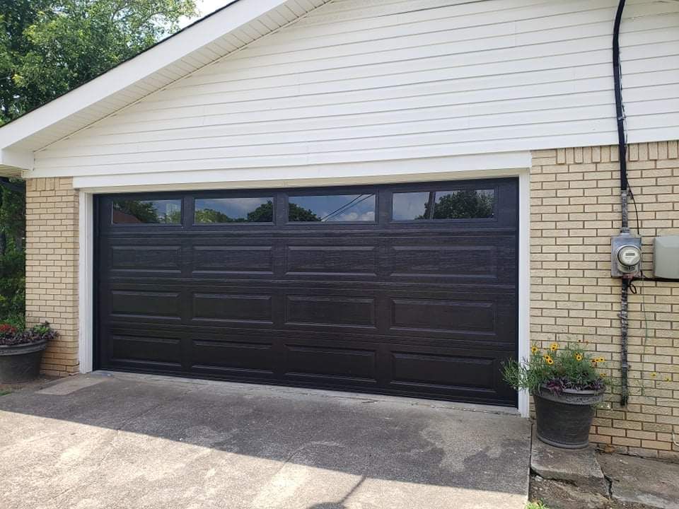 Black Panel with clear glass