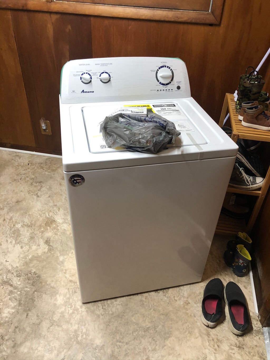 Delivered a washer and installed. 