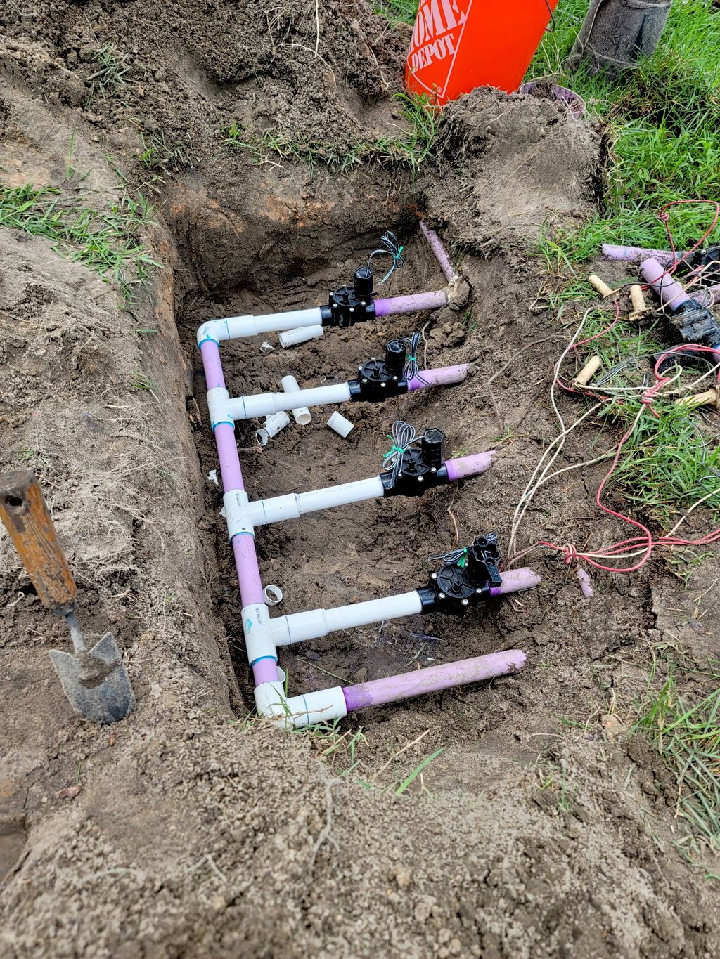 Replacing valves.