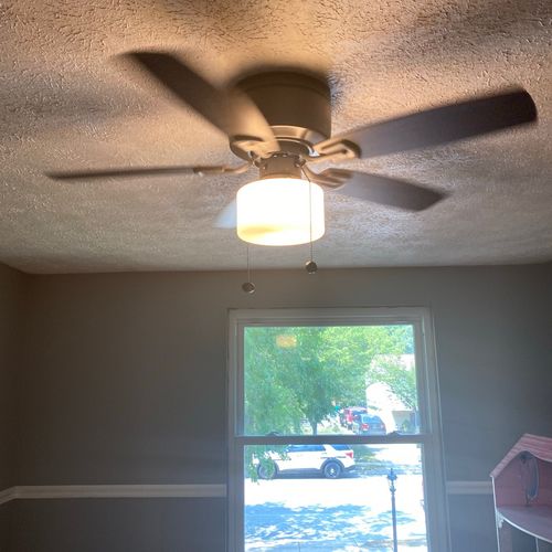 I got 3 ceiling fans installed and love them. He s