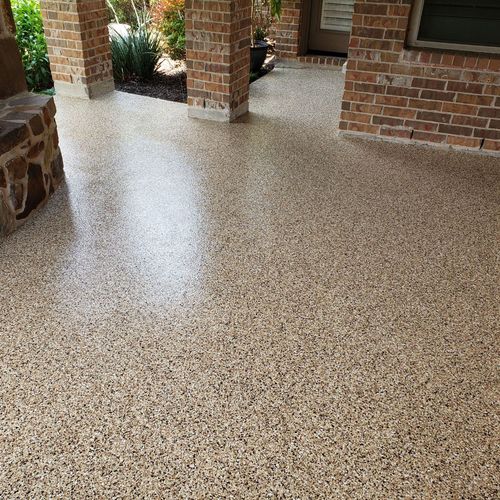 Polyaspartic Flake System Patio