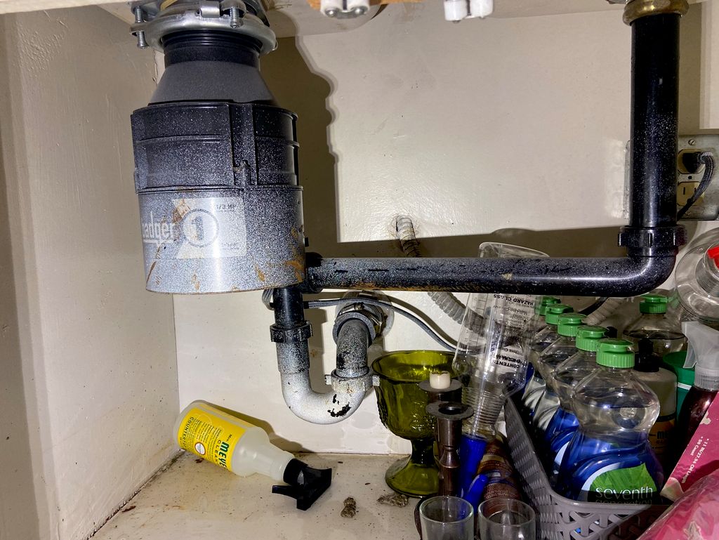 Leaking and burned out disposal.
