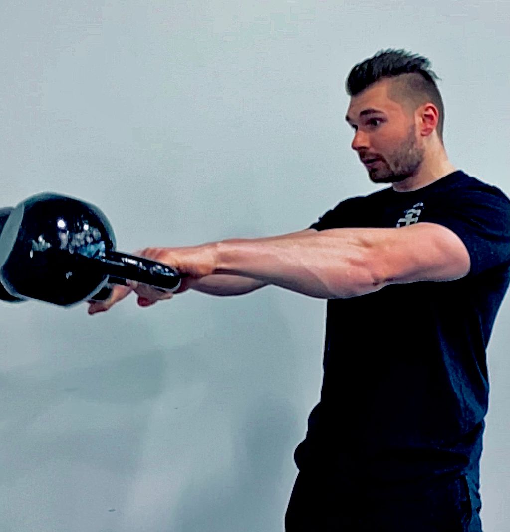 Double Kettlebell Swing