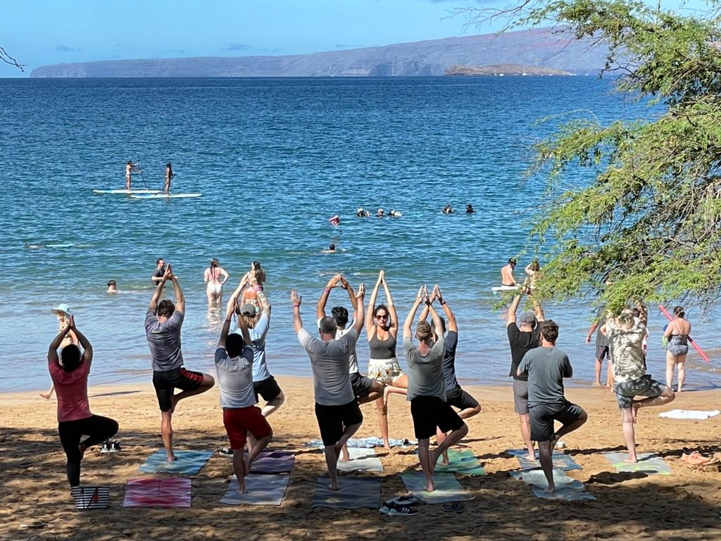 Corporate event on the beach in Maui :) doesn’t ge