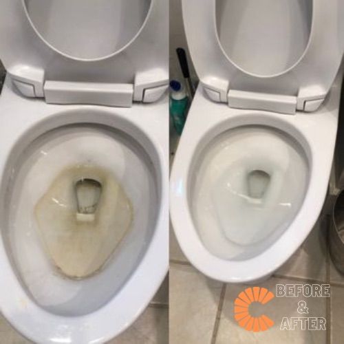 Before & After Toilet Clean