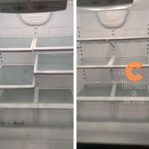 Before & After Fridge Clean