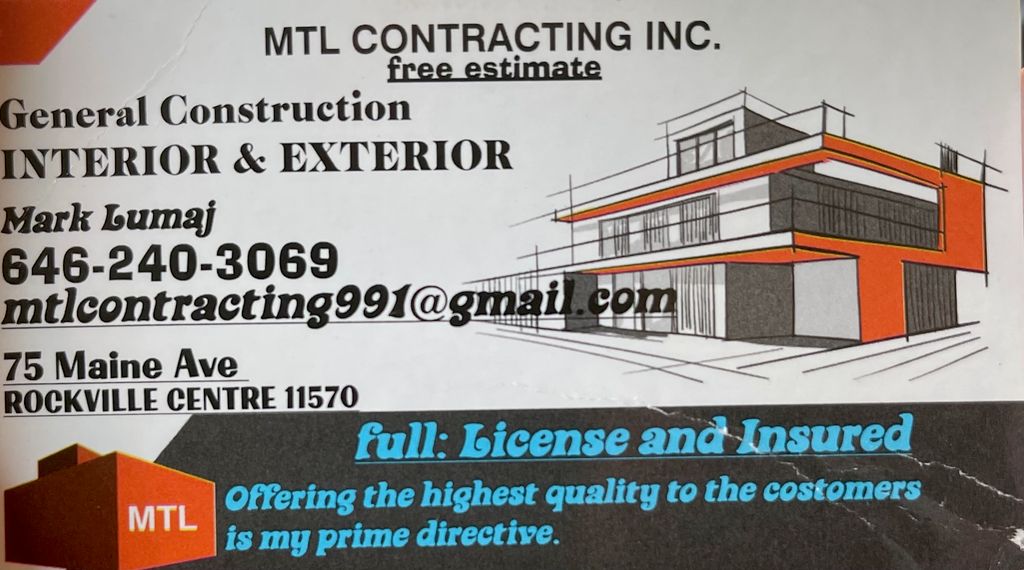 MTL Contracting Inc