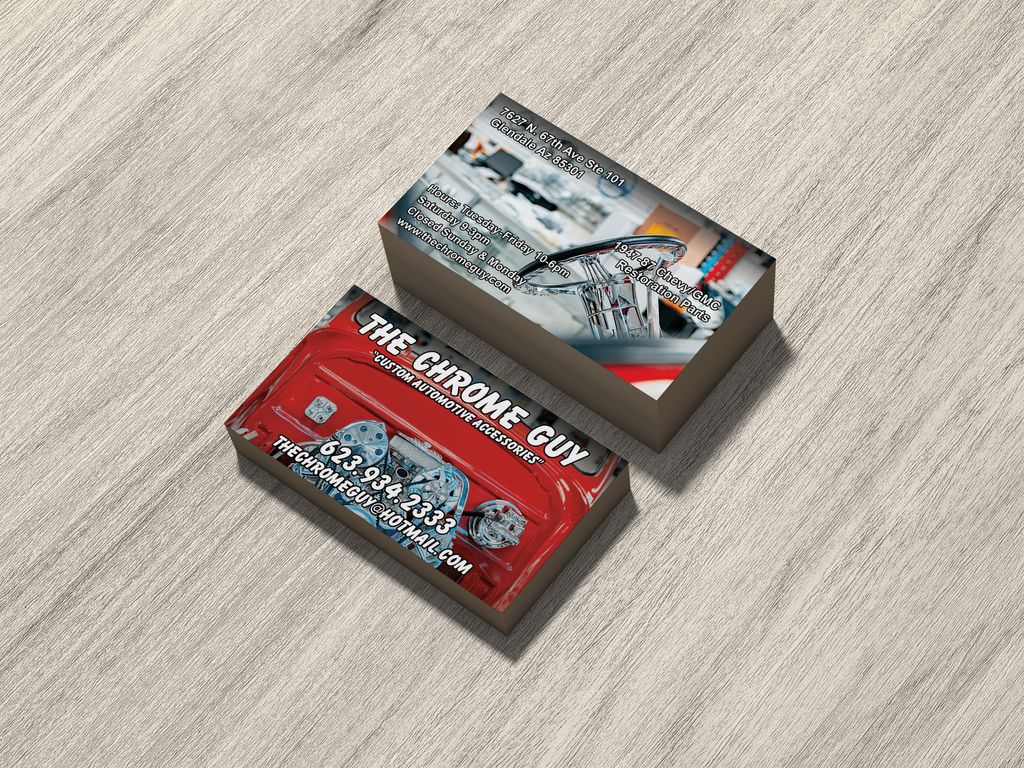 Business Card Design for The Chrome Guys