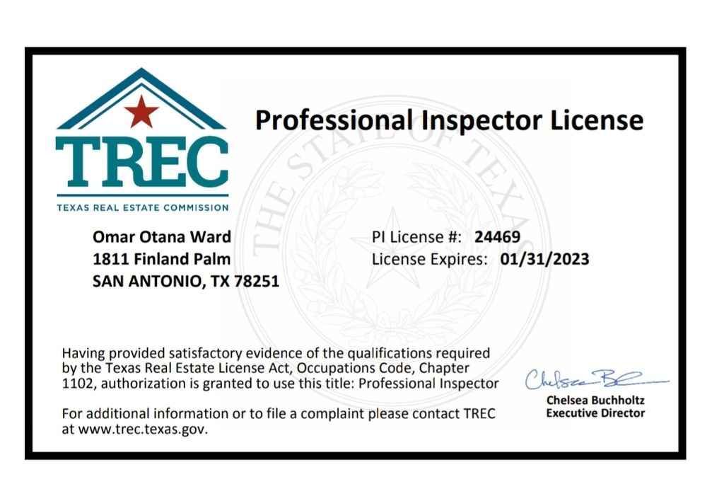 Professional License for the state of TEXAS