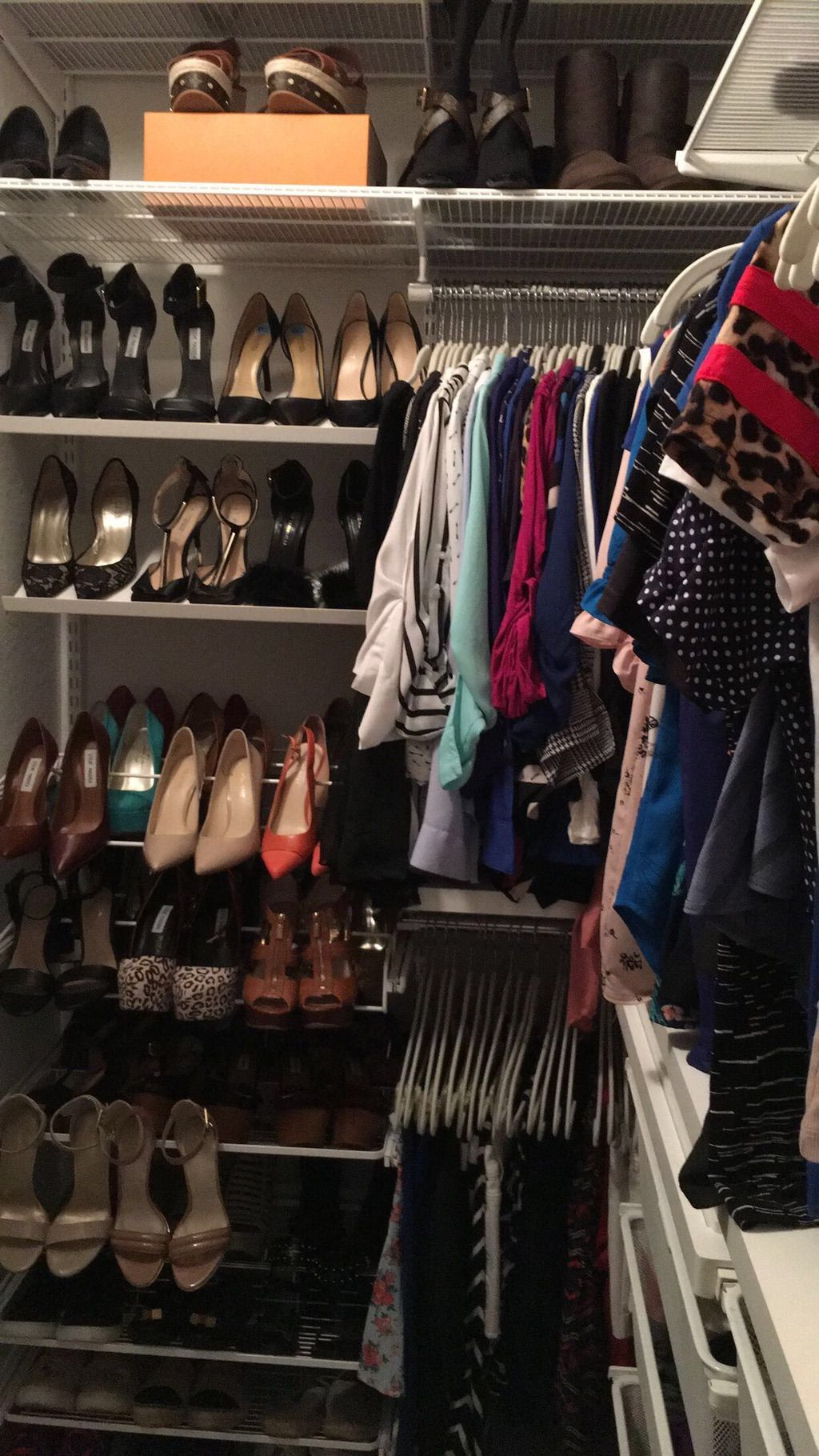 Closet organizing
