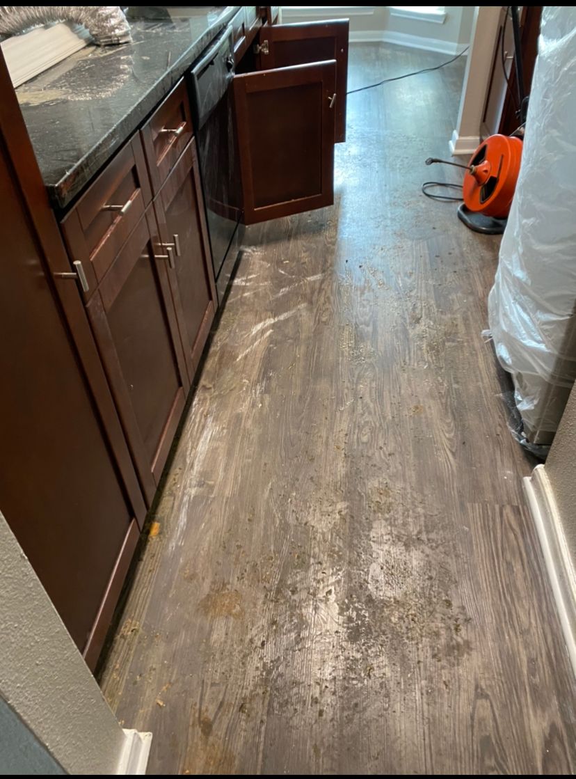 Before  Greasy Floor