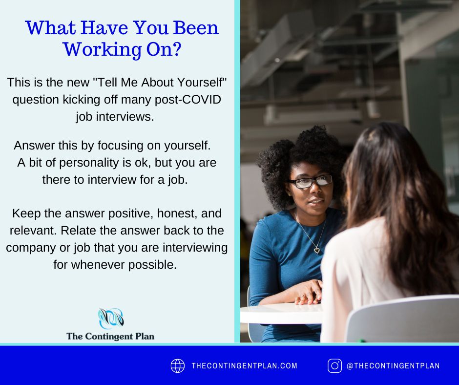 How to Answer "What Are You Working on Now?"