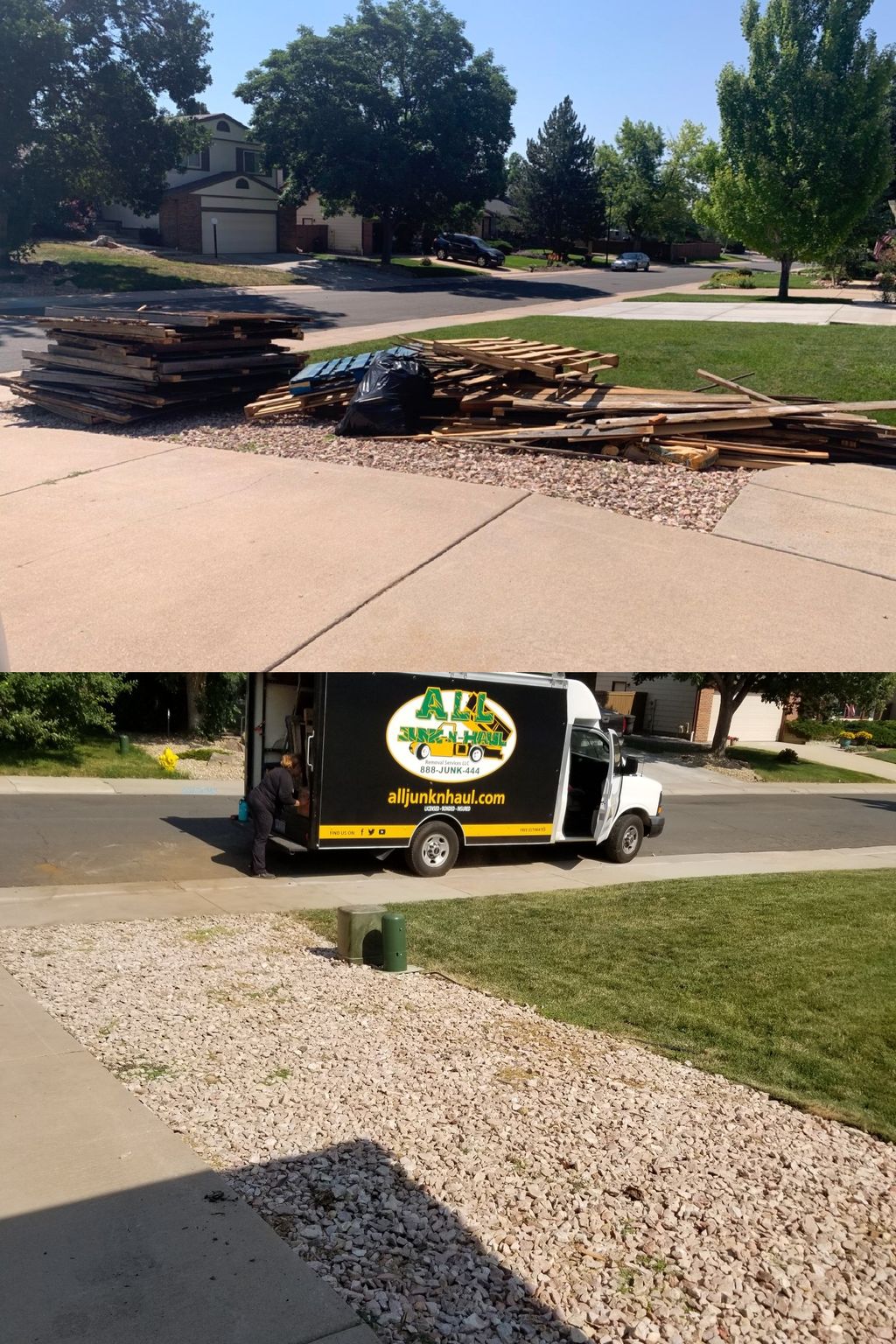 Lumber scrap - Before/After