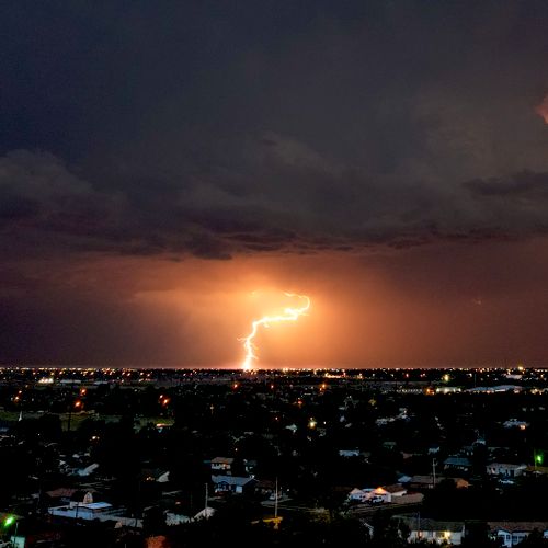 Storm sweeping through Amarillo, Texas