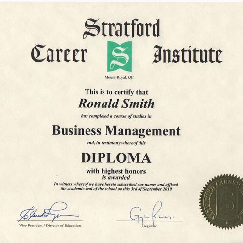 Business management graduate