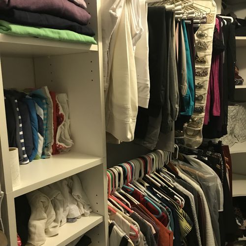 After: Walk in Closet
