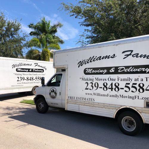 I hired Williams family and moving for my packing 