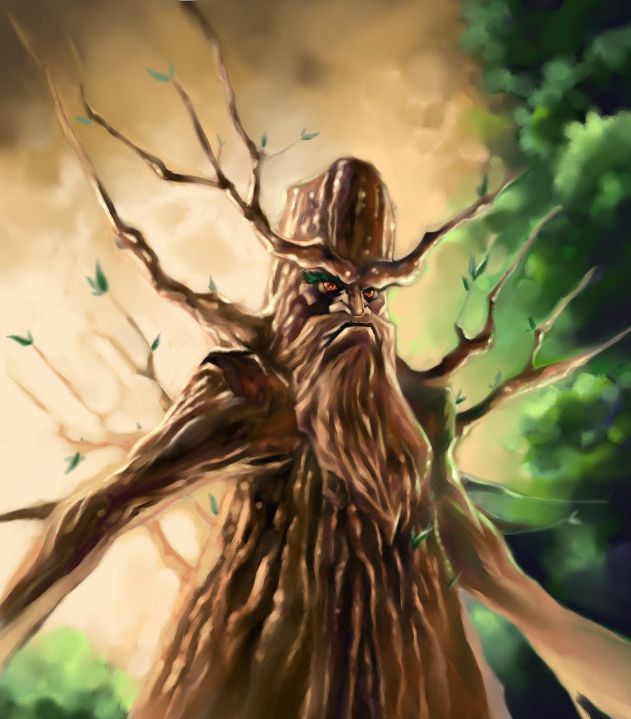 Digital illustration of a Treant