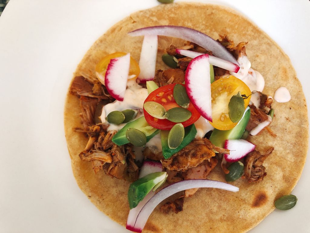 BBQ jackfruit tacos