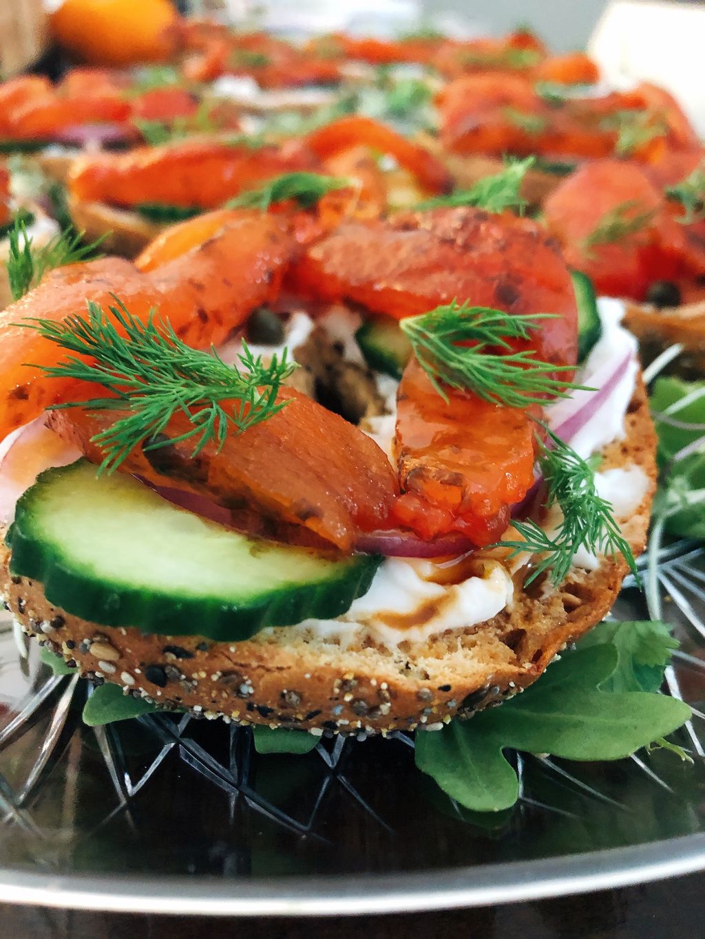 vegan lox bagels