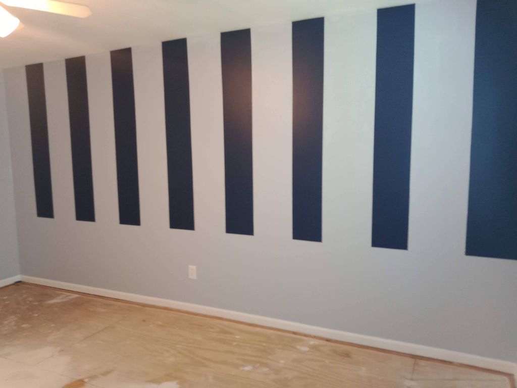 "Barroom" created bars as accent on walls