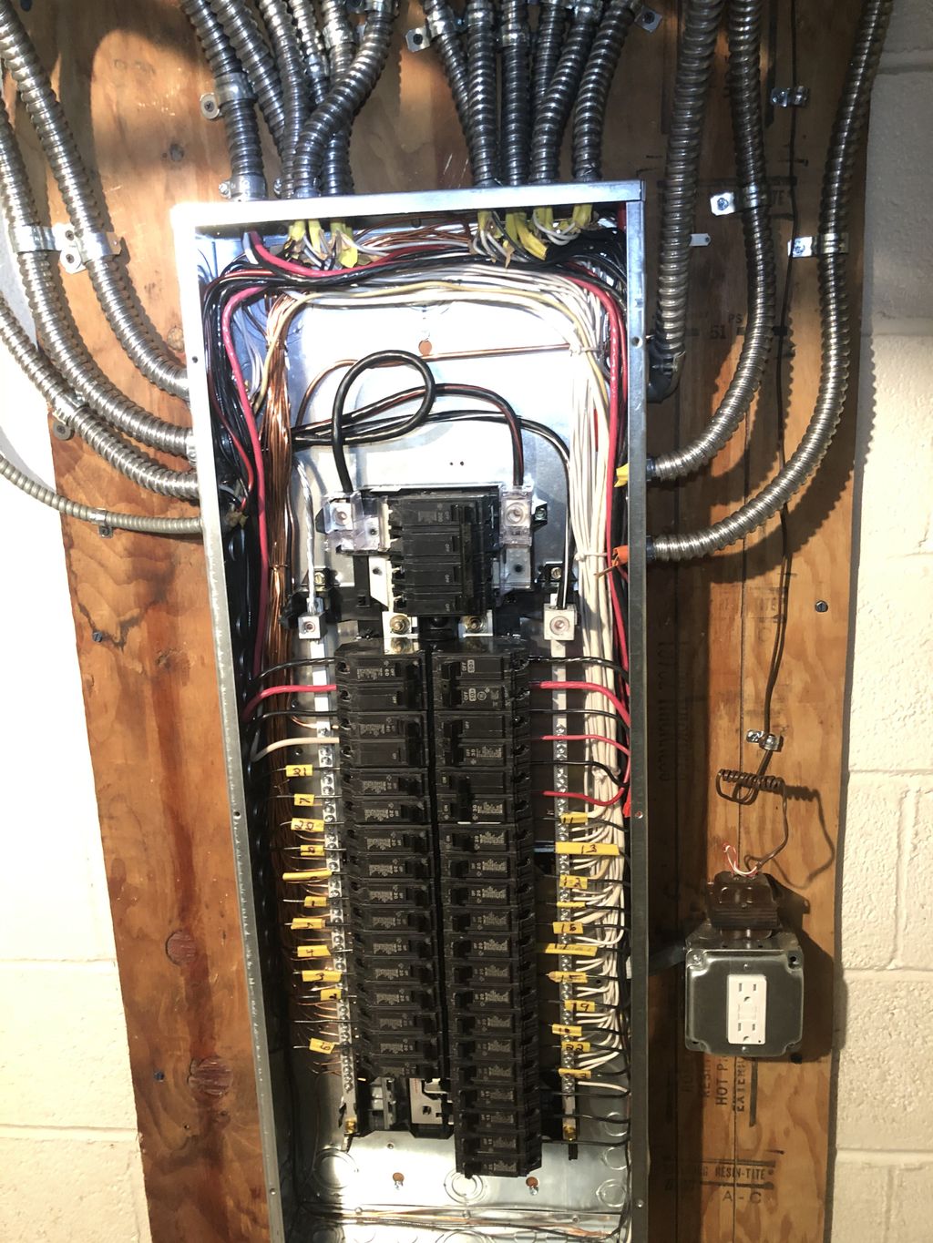 Clean and organized electrical installations