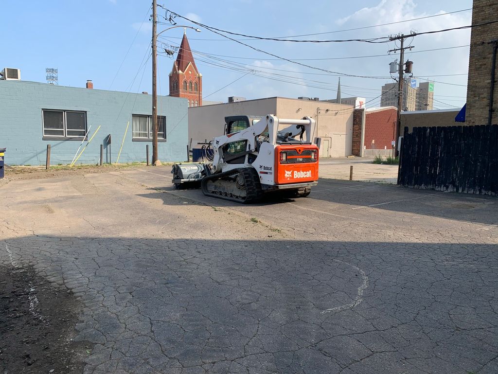 We offer many services & this customers parking lo