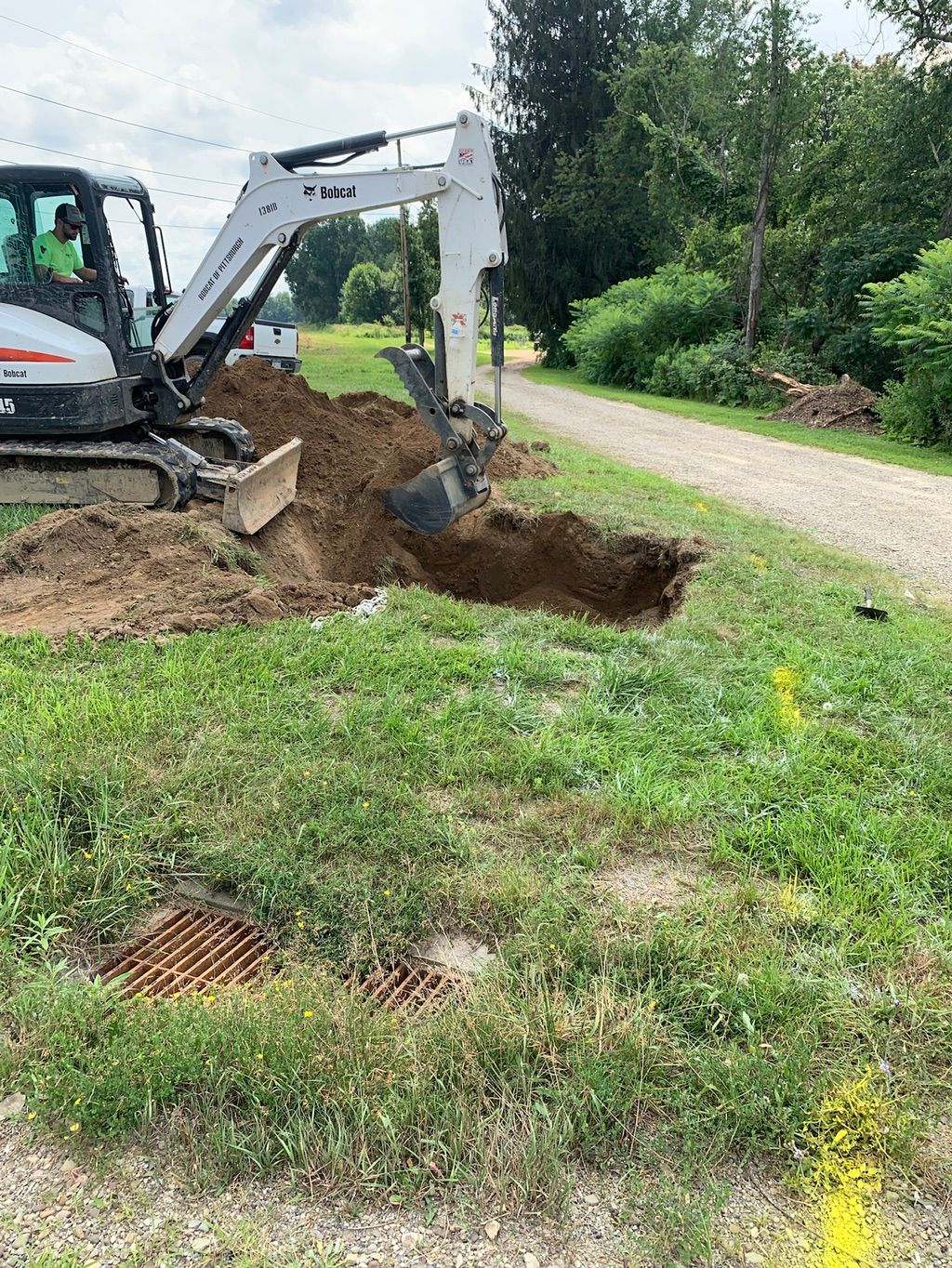 Gas Line was broken. We dug it up and was able to 