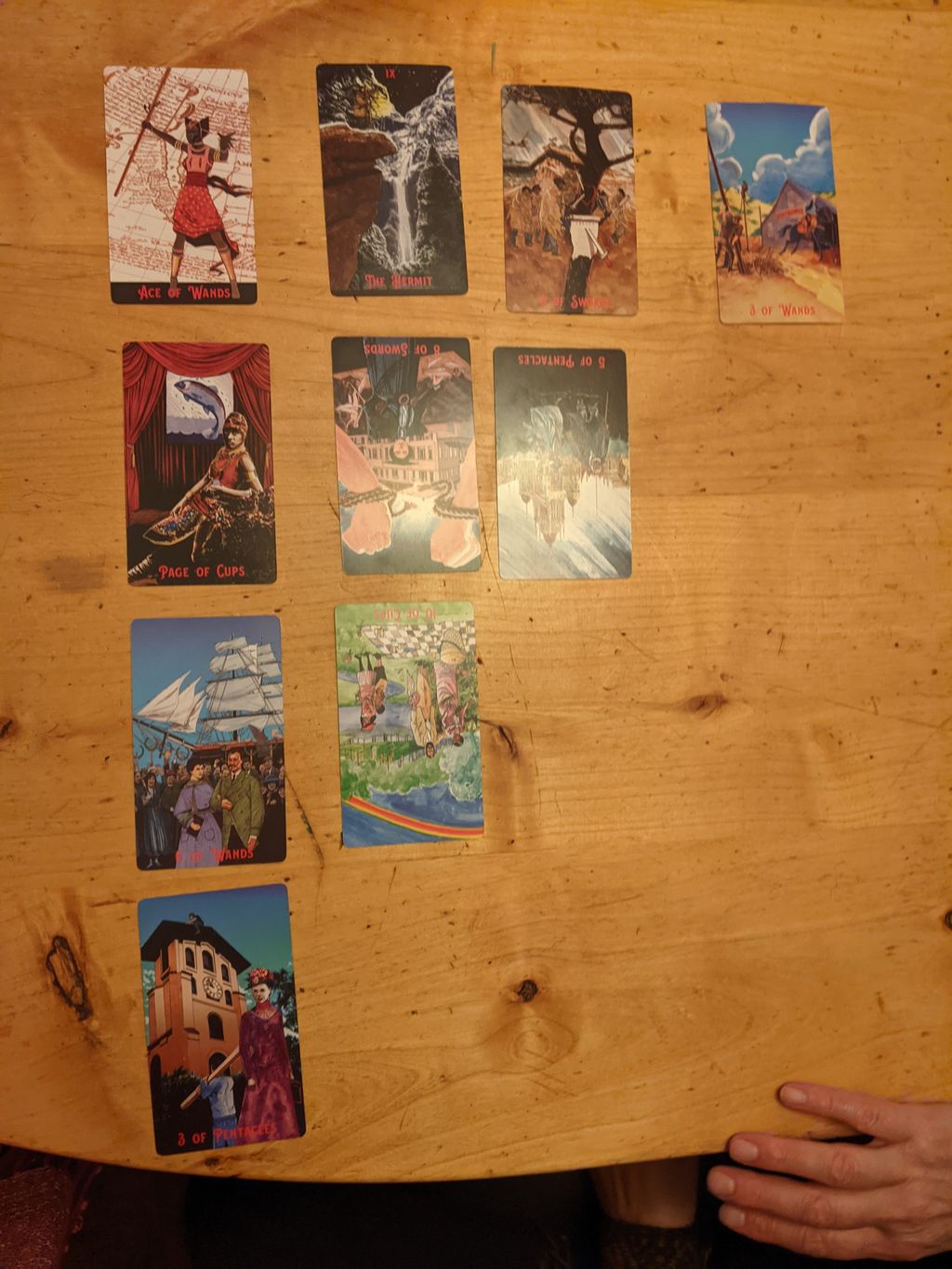 California light and shadows tarot. My newest deck