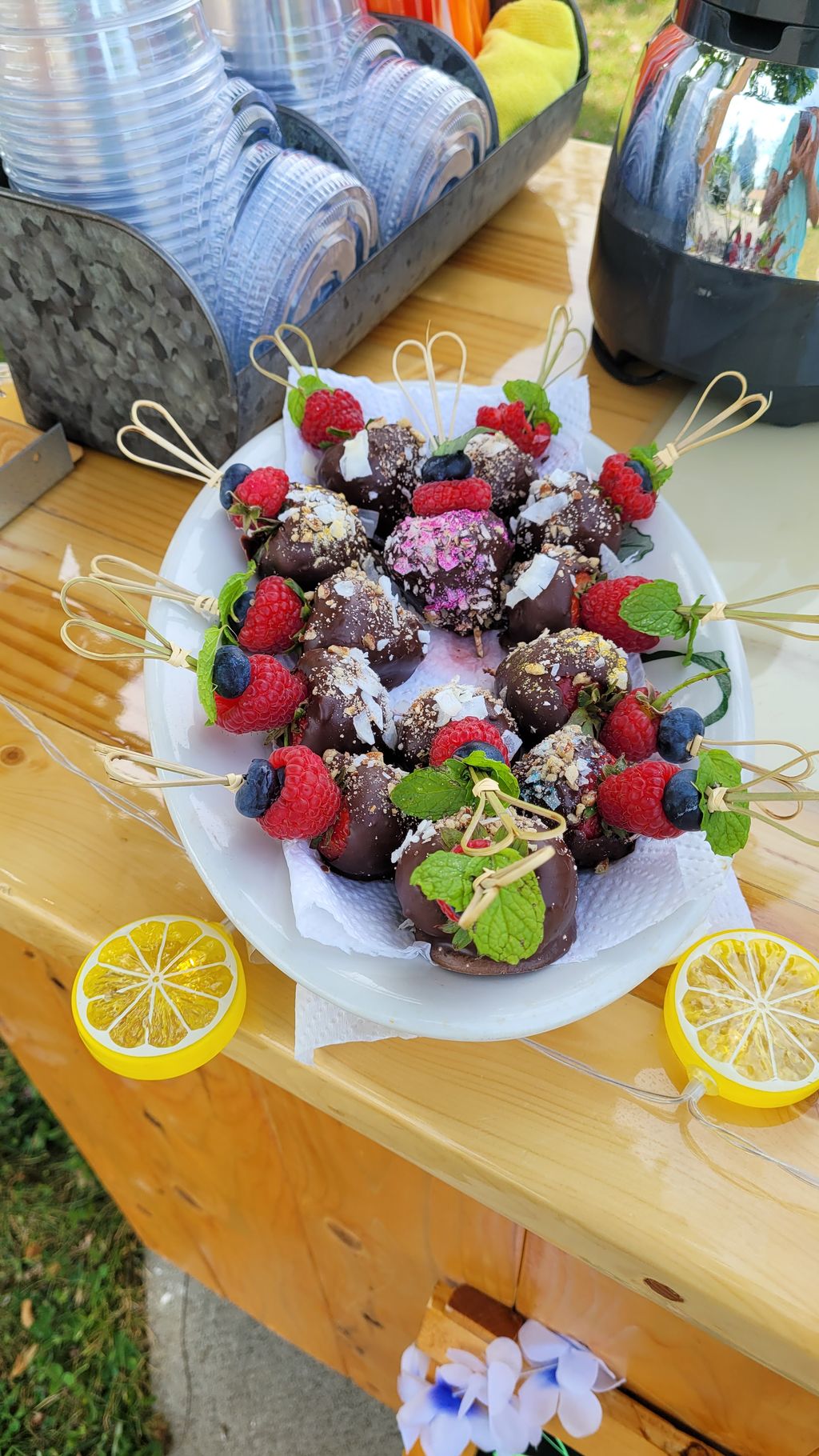 Will also do chocolate cover cherries or fruit of 