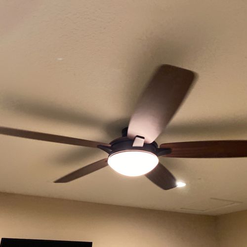 We have a ceiling fan that had been wobbling, stop