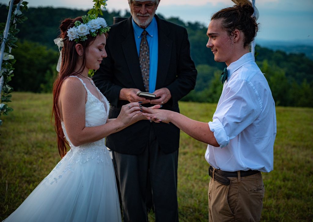 Frank was wonderful, we had a handfasting ceremony