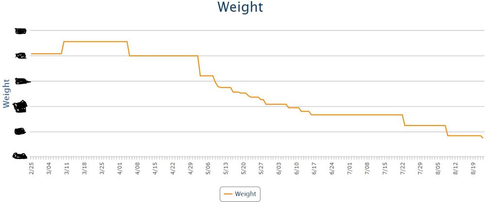 I provided Sean with some hefty issues; my weight 