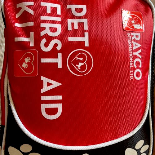 The new pet first aid kit arrived