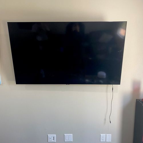 Perfected hung my tv and came on short notice