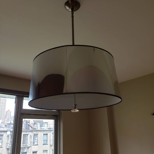 The ceiling lamp I needed installed was way more c