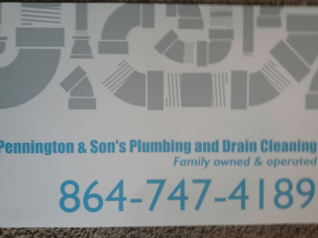 Pennington and sons plumbing and drain cleaning