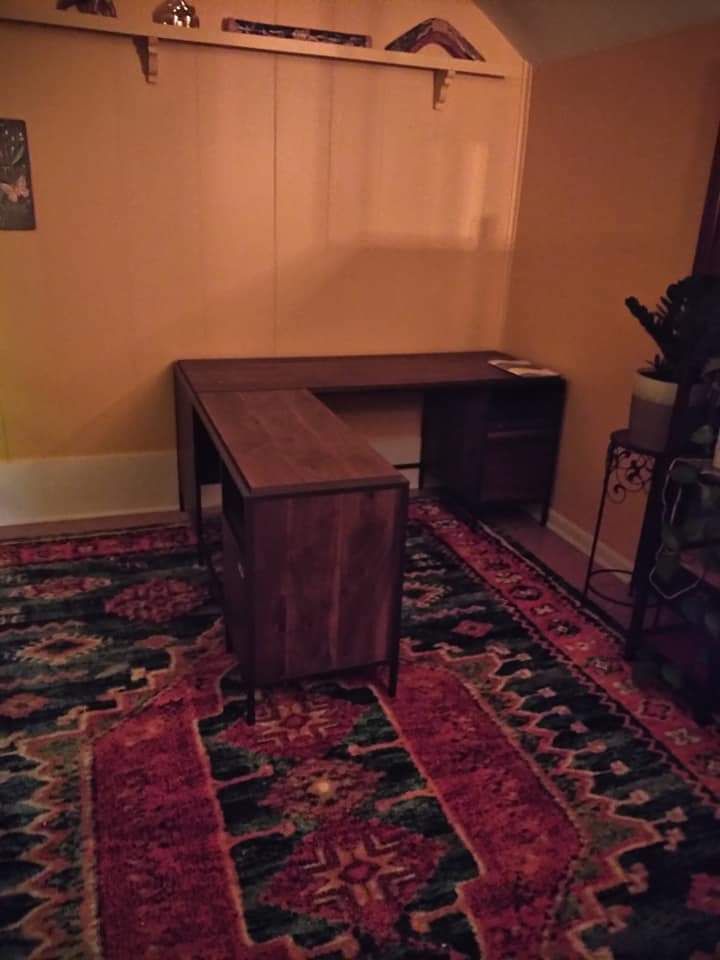 Home Office - L-Shape desk after assembly