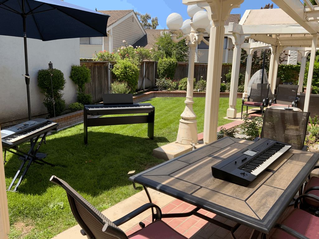In-person is outdoors and parents can sit nearby i
