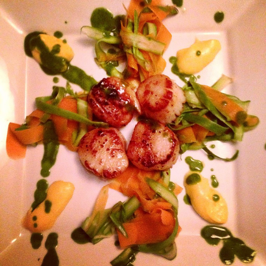Scallops Pan Seared in Brown Butter with Carrot an