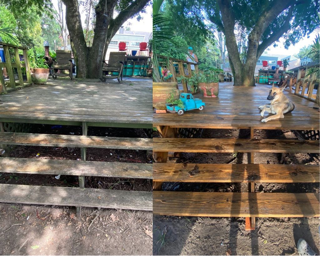 720Sq Ft wood deck