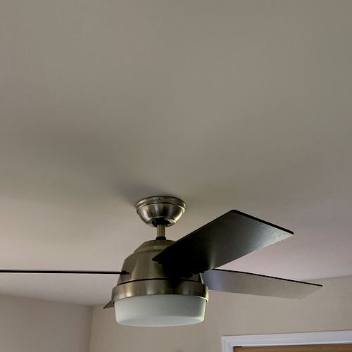 S & I did an awesome job installing 3 ceiling fans