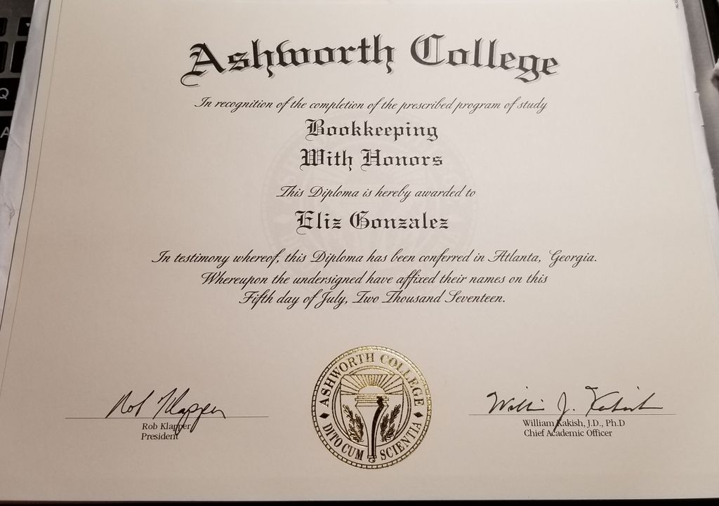 BOOKKEEPING (ASHWORTH COLLEGE))