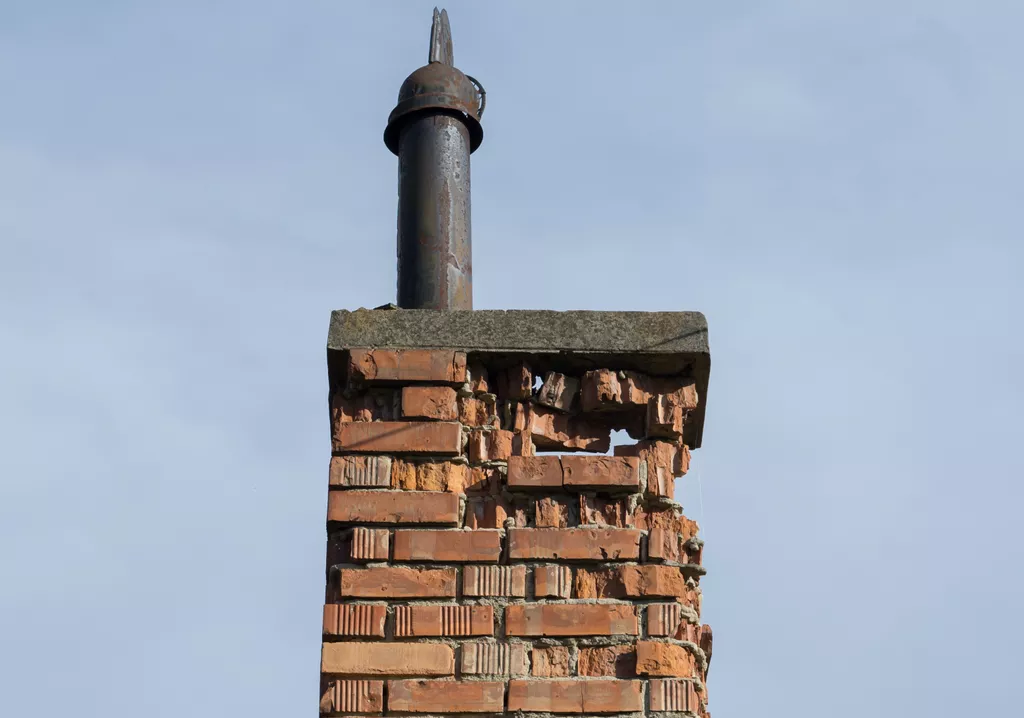 crumbling chimney