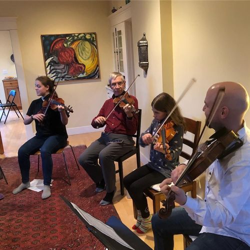 Teaching a fiddle workshop in Ballard! 