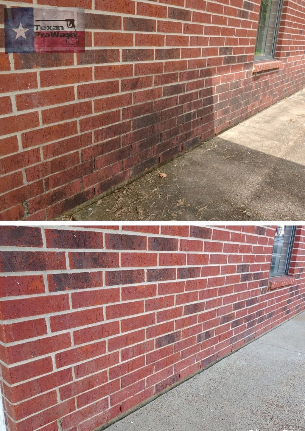 Damage-free brick cleaning