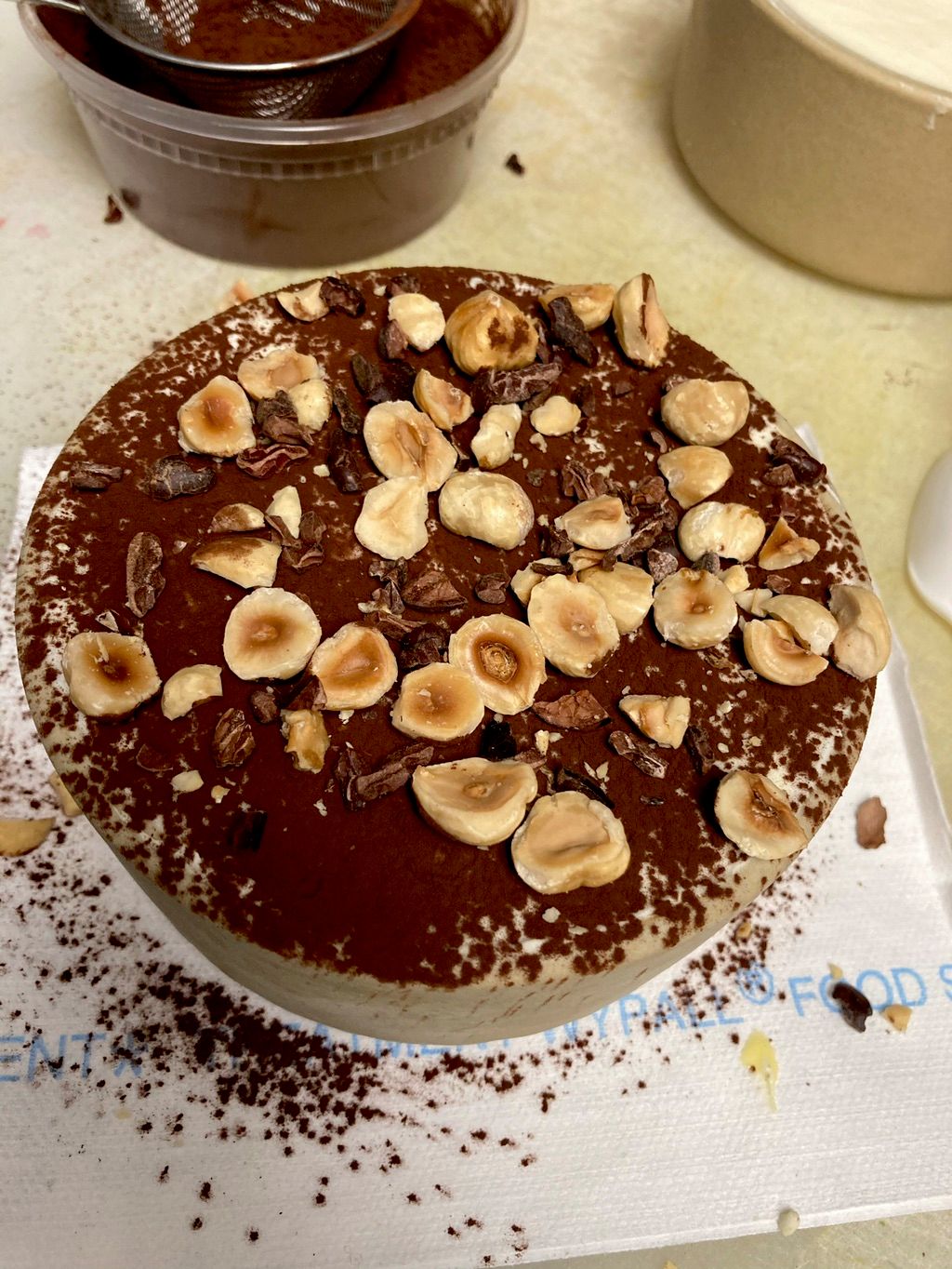 Classic tiramisu with Marsala and coffee soaked la