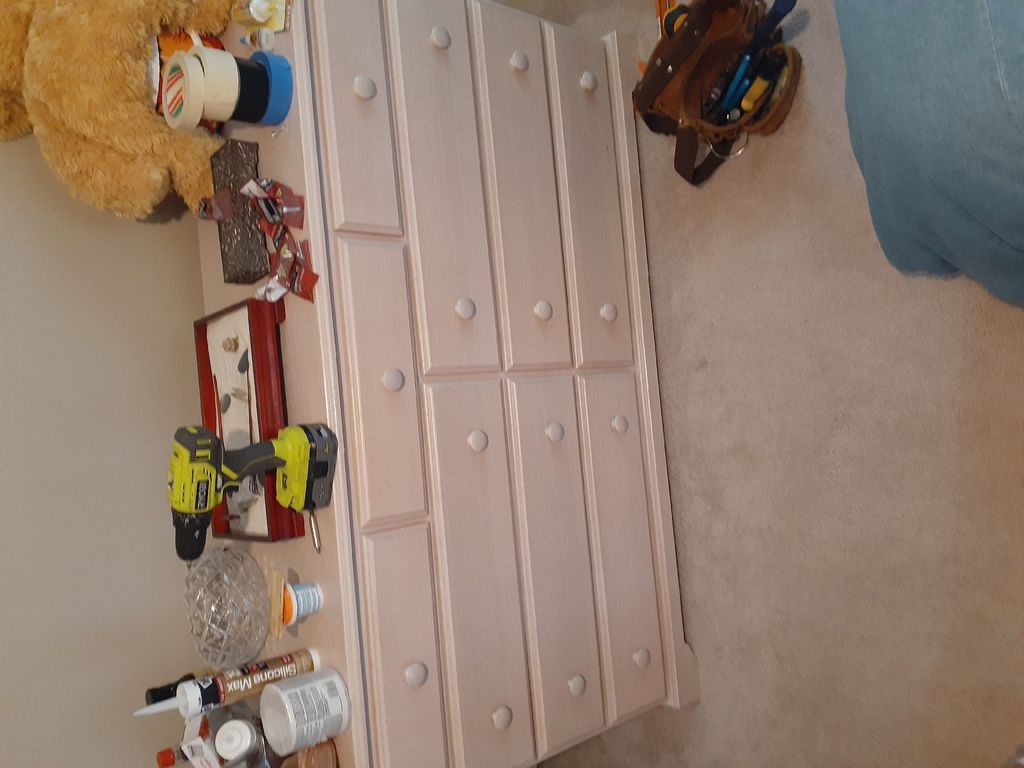Dresser Painting and knob adjustment