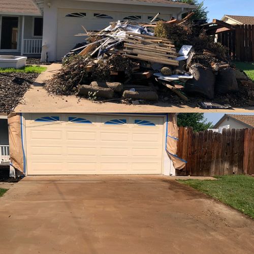 Giant pile of remodel debris removed! Over 32 yard